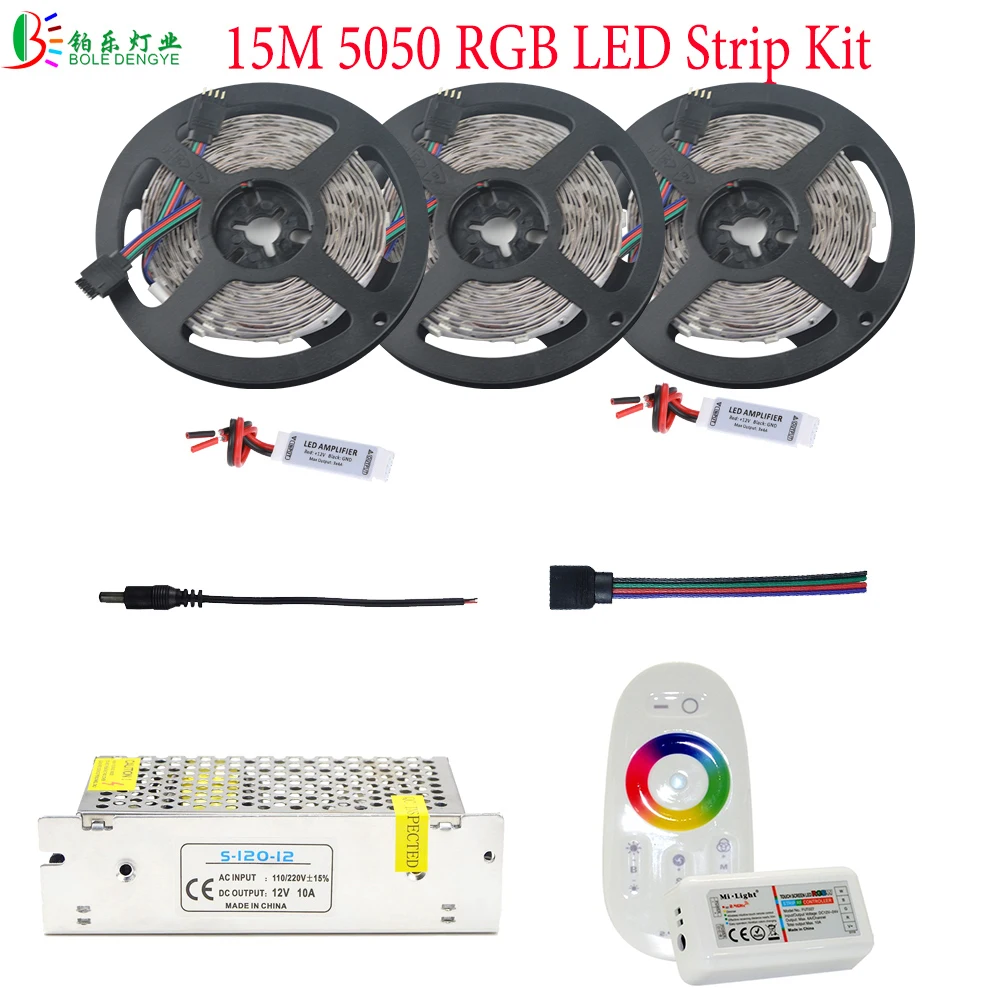 Светодиодная лента RGB 30 М 5050 водонепроницаемая Диодная освещения 20 м 15 10 25 + 2 4 г
