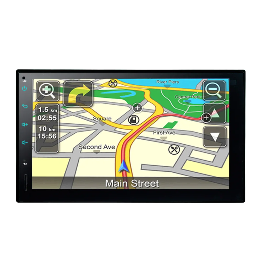 Android система 7 дюймов сенсорный экран автомобиля gps единиц оборудования 1 г DDR3 gps/wifi/TF/Bluetooth громкой связи автомобиля MP3/mp4 плееры