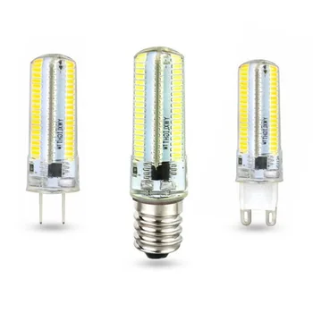 

New SMD3014 led bulb G9 G4 E14 GU5.3 12W 120led Silica Gel LED 3014smd lamp AC 220V led corn bulb Warmwhite/White light