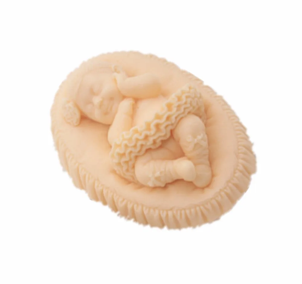 DIY Sleeping small baby fragrance wax mould solid fragrance tablet clay mold plaster cast silicone moulds