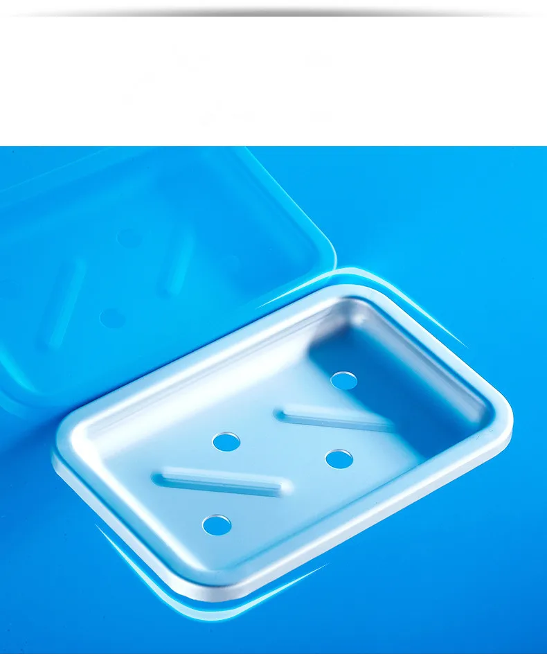 1PC New Space Aluminum Soap Dish Bathroom accessories Wall mounted soap