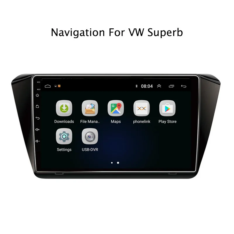 Perfect 10.1" 2.5D IPS Android 8.1 Car DVD GPS Player For Skoda Superb 2016-2018 Car Radio Stereo Head Unit with Navigation 2