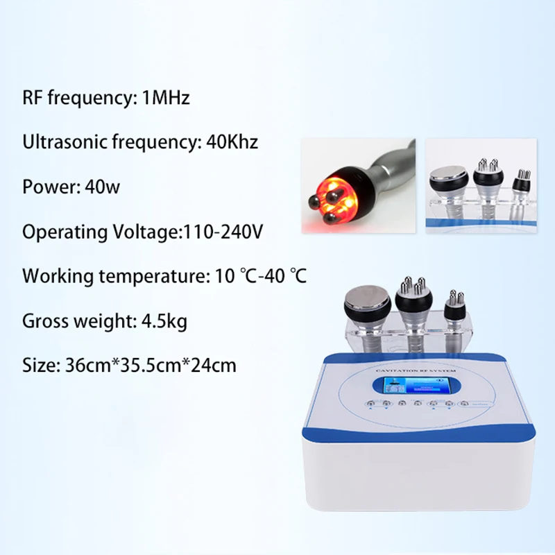 40 к кавитация 3 в 1 для похудения RF машина для похудения тела спа салон отрицательное давление коррекция красоты инструмент для домашнего использования