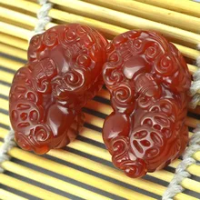 Кулон из Натурального Красного камня brave bixiu, подвеска из драгоценного камня, шармы; аксессуары DIY для изготовления ювелирных изделий, Новое поступление, bijoux 0181