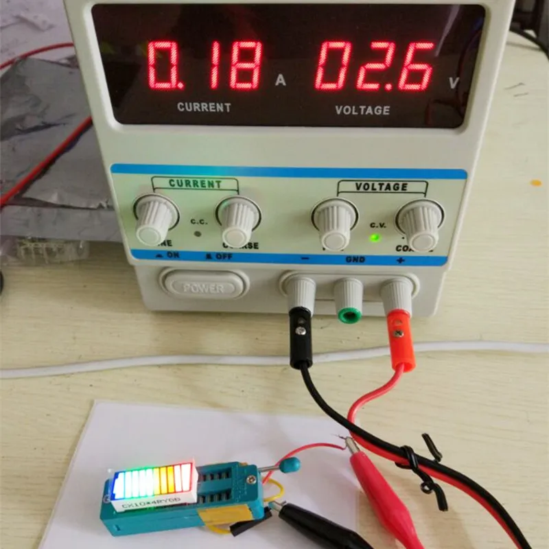 

2pcs LED Display Batt Indicator 4Colors Digital BattCursor Bargraph LED Bar Graph Battery Indicator Cursor 1B4G3O2R