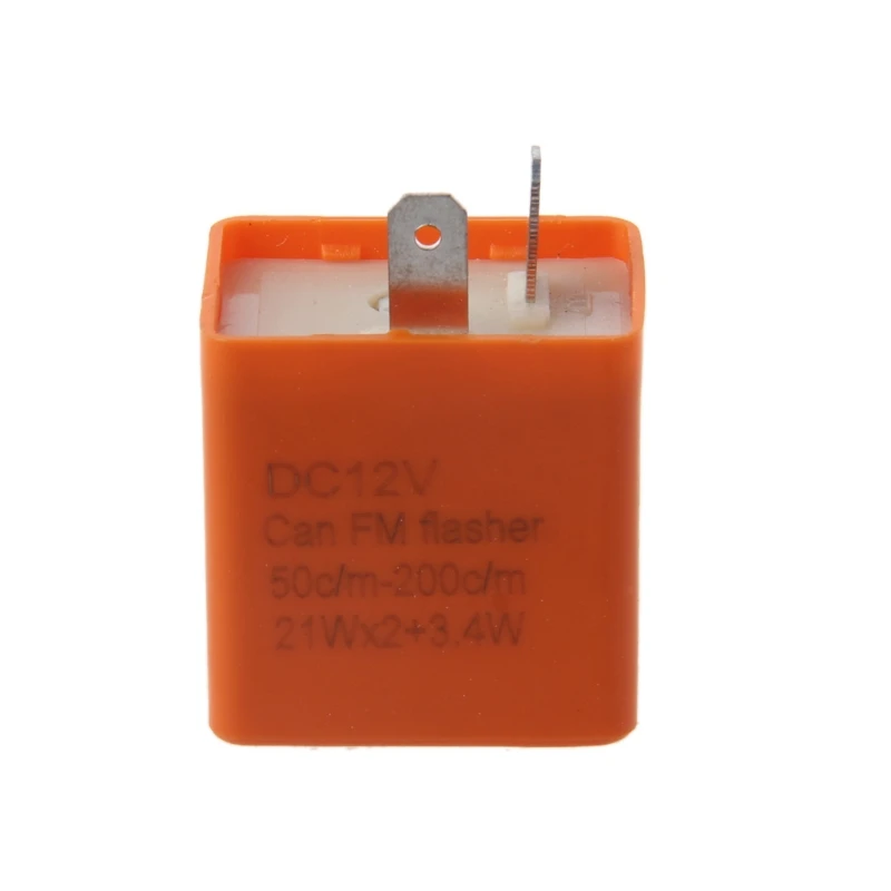 

Motorcycle Blinker Adjustable LED Flasher Relay 12V 2 Pin Turn Signal Indicator for Honda Kawasaki KTM