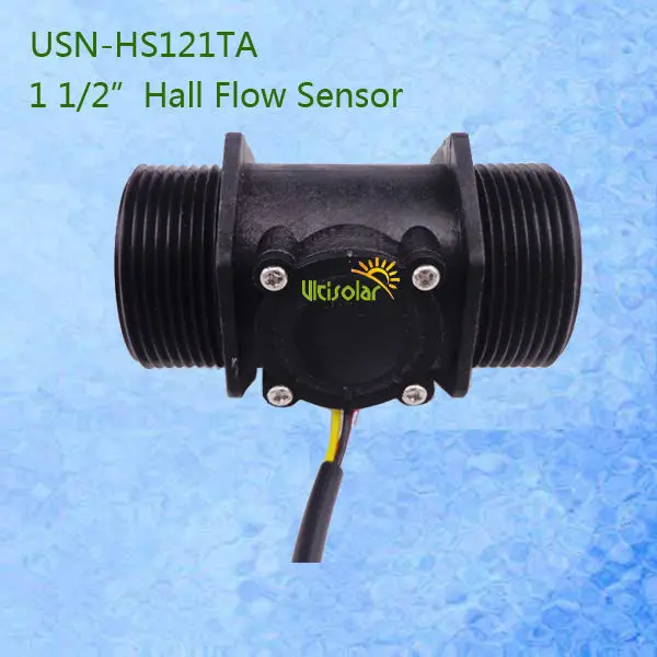 

G1-1/2 DN40mm Hall Water Flow Sensor USN-HS121TA 5-200L/min Big Flow Meter Flowmeter