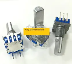 50 шт./лот 360 градусов кодер переключатель EC11 цифрового потенциометра импульса 20 posioning число 20 Пульс хвостовиком длина 20 мм