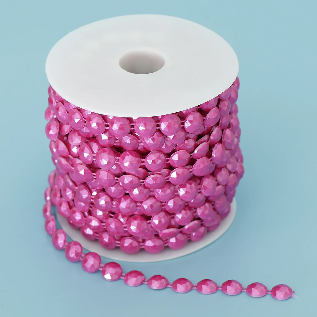 10mm DIY Half Round Bead Garland Spool Beads Craft Wedding Decoration