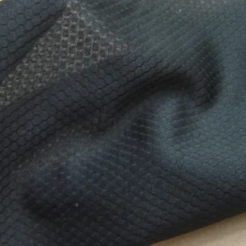 

1 Yard Football T-Shirt Knitted Fabric Hexagon High Quality Breathable White Black Casual Sport Clothes Sewing Cloth Tissue