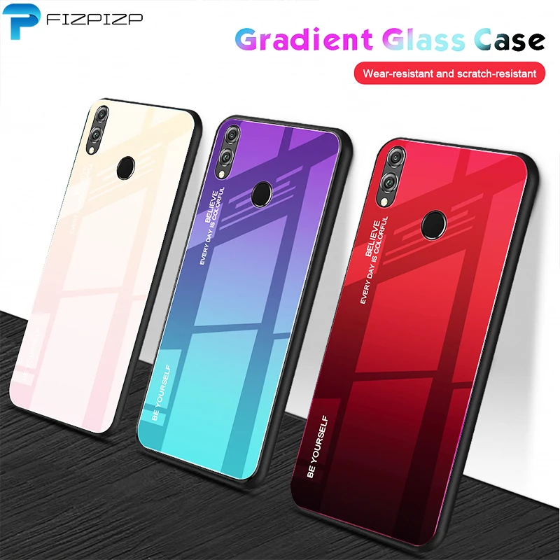 

Phone Case For Huawei Honor 10 Lite 10i View V20 Honor 8X 9 Lite Nova 3 3i 4 Tempered Glass Hard Full Back Cases Coverage Cover