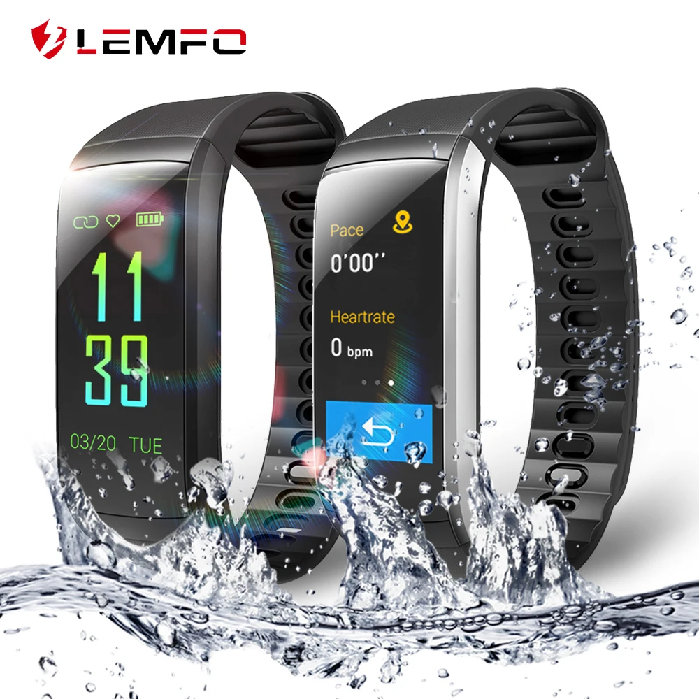 LEMFO KR02 фитнес браслет IP68 водонепроницаемый монитор сердечного ритма точный gps