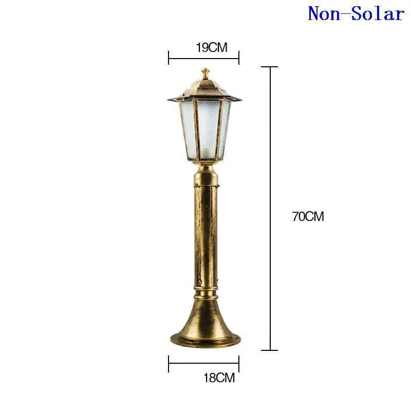 Sokak Lambasi Lampadaire Европейский де Рю дом Jalan Tenaga Surya Farola сад Lampione внедорожный Плаза уличный светильник - Испускаемый цвет: MODEL F