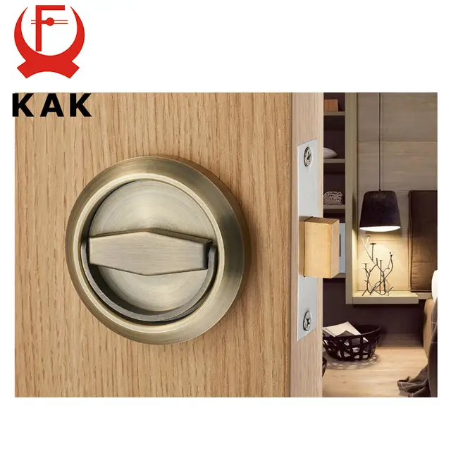 Us 10 68 46 Off Kak Hidden Door Locks Stainless Steel Handle Recessed Invisible Keyless Mechanical Outdoor Lock For Fire Proof Home Hardware In Door