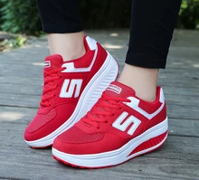 2017 Slimming shoes women fashion casual shoes women Fitness Lady Swing Shoes Summer platform to increase tapered trainers