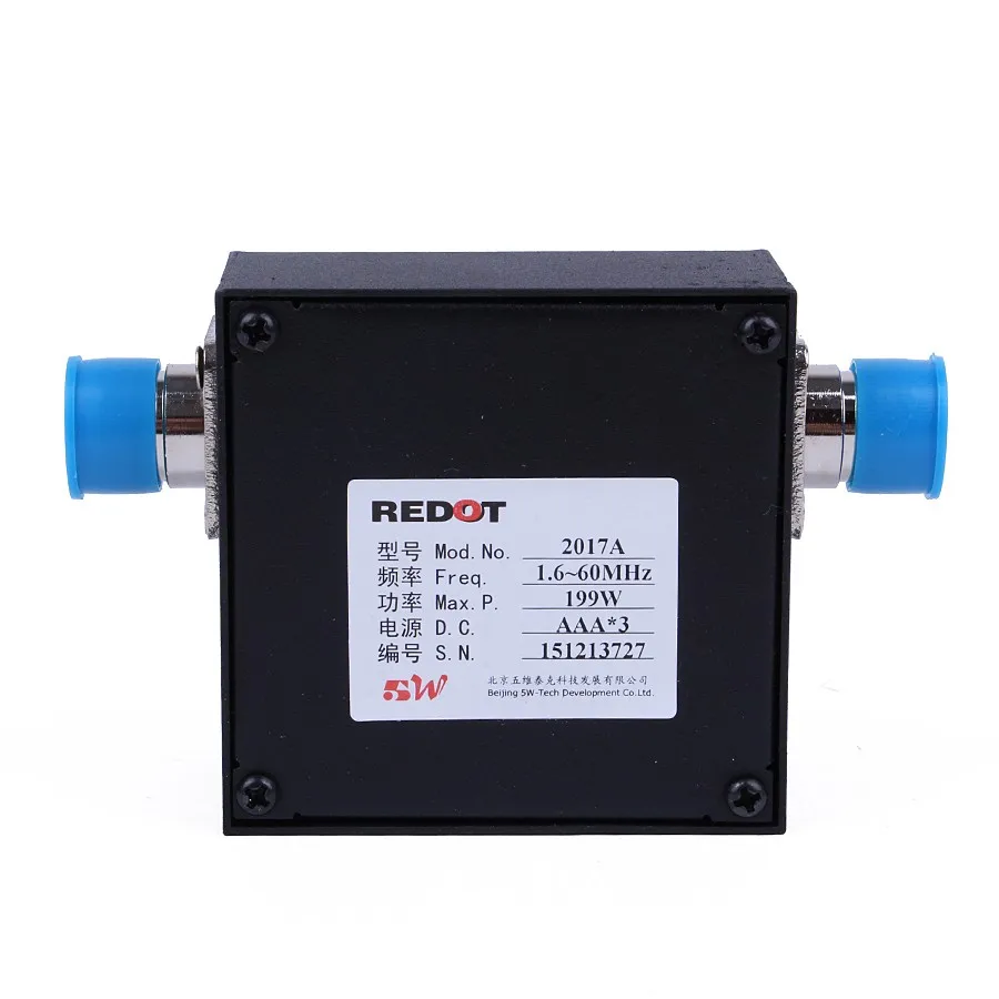 REDOT 2017A Mini Digital SWR Power Meter 199W AM/FM/SSB/CW 1.6 - 60MHz for 2-way radio mobile radio Digital swr meter 