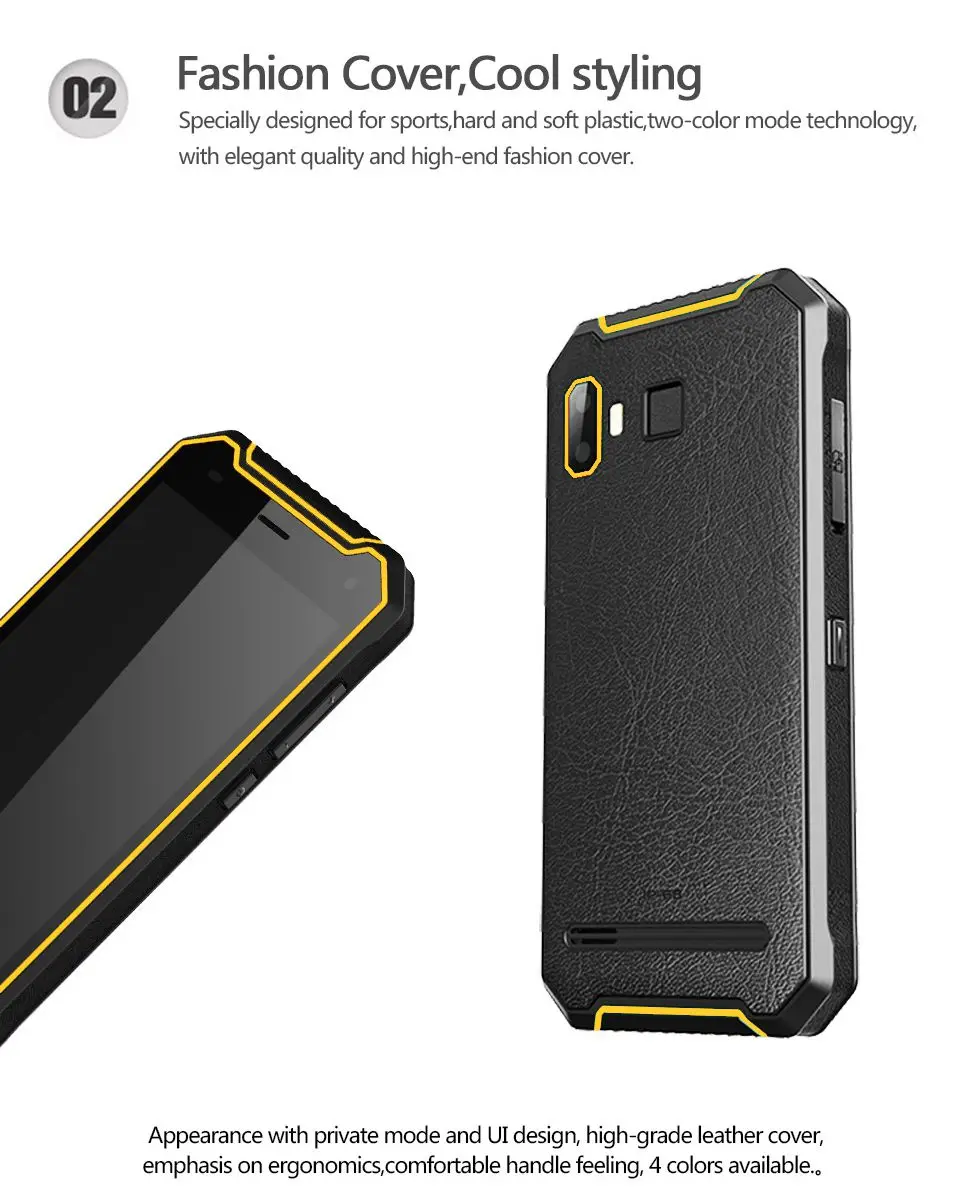 China Original JEASUNG P8 IP68 Rugged Waterproof SmartPhone outdoor slim Moble phone Android 7.0 4G Shockproof 3GBRAM Cellphone