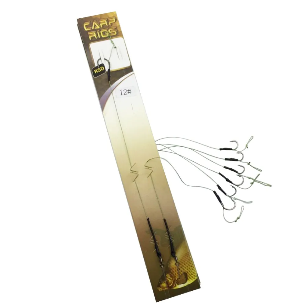 8 Pcs/4Pack Carp Fishing Hook Link Ready Made Hair Combi Rig Teflon Hook Ready Tied 7/8 /9/ 10 /11/12 # 8 Pcs/4Pack Carp Fishing Hook Link Ready Made Hair Combi Rig Teflon Hook Ready Tied 7/8 /9/ 10 /11/12 #