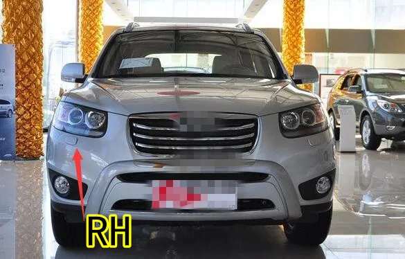 Правая сторона для hyundai Santa Fe MKII 2009 2010 2011 2012 передняя фара шайба подъемный цилиндр распылитель форсунка и крышка крышки - Цвет: Армейский зеленый