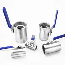 1 шт. нержавеющая сталь SS 304 шарик внутренняя резьба клапана BSP 1/" 3/4" " 1-1/4" 1-1/" 1-"