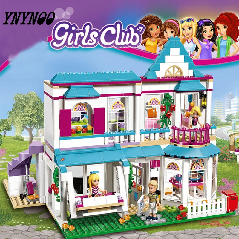 

(YNYNOO)01014 622Pcs compatible With Friend Girls Series 41314 The Stephanie's House Set Building Blocks Bricks toys