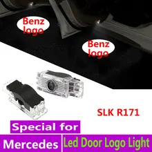 2X для Mercedes Benz SLK 280 r171 200 k 300 200 350 250 светодиодный автомобильный светящийся Логотип Двери Световой Лазерный проектор лампочка освещения подножки аксессуары