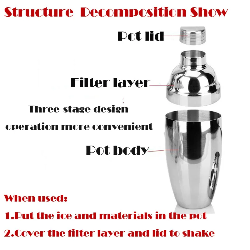 Шейкер для коктейлей из нержавеющей стали, бутылка для пива, бутылка для вина, держатель смесителя, контейнер, барная посуда для напитков вечерние аксессуары для дома, бара, инструмент