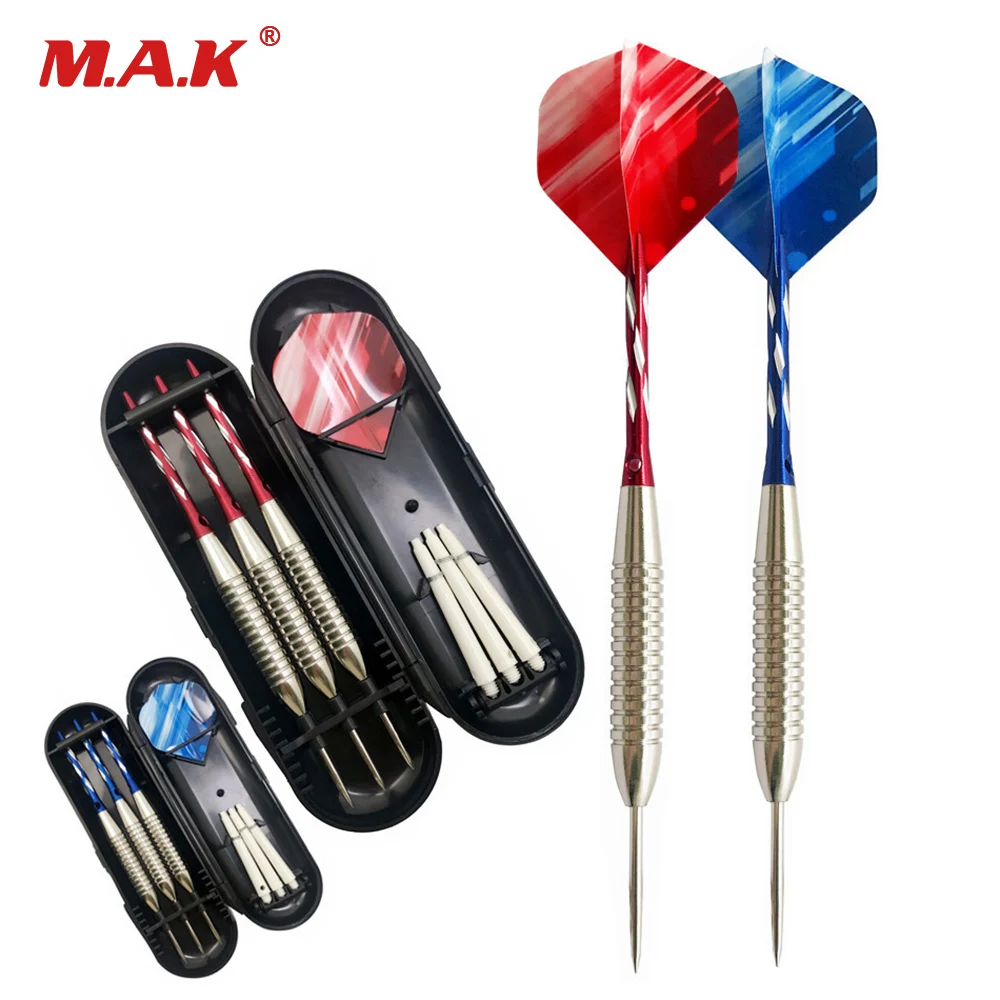 

3 Pcs 2 Color 22g Needle Dart Aluminum Shafts PET Flight Iron Barrel Steel Tip Hard Dart for Indoor Game Activity