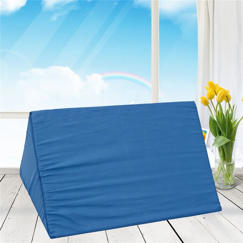 

Orthopedic Acid Reflux Bed Wedge Pillow Sponge Cotton Back Leg Elevation Cushion Pad Bedding Zipper Pillow Large Size