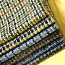 20% шерсть твид ткань Хаундстут узор цена за 1 метр 150 см в ширину