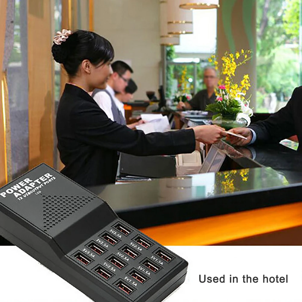 حار 60 W 12 ميناء سريع شحن هاتف لوحي ماوس USB للكمبيوتر وحدة شاحن محول حار 60 W 12 ميناء سريع شحن هاتف لوحي ماوس USB للكمبيوتر وحدة شاحن محول