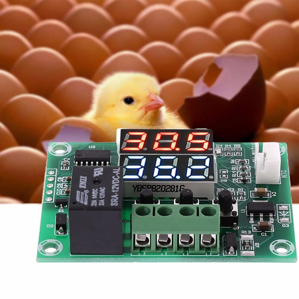 OOTDTY XH W1219 двойной светодиодный дисплей термостат модуль контроля температуры