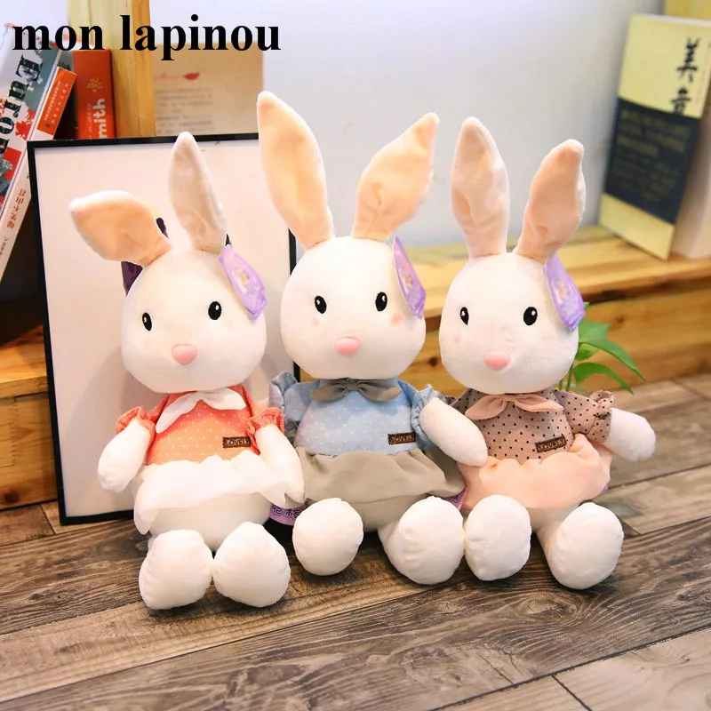 40cm 50cm Peluche Lapin Jouets Nouveaute Lapin En Peluche Poupee Porter Gress Belle Lapin Lapin Poupee Pour Filles Jouets Pour Enfants Aliexpress