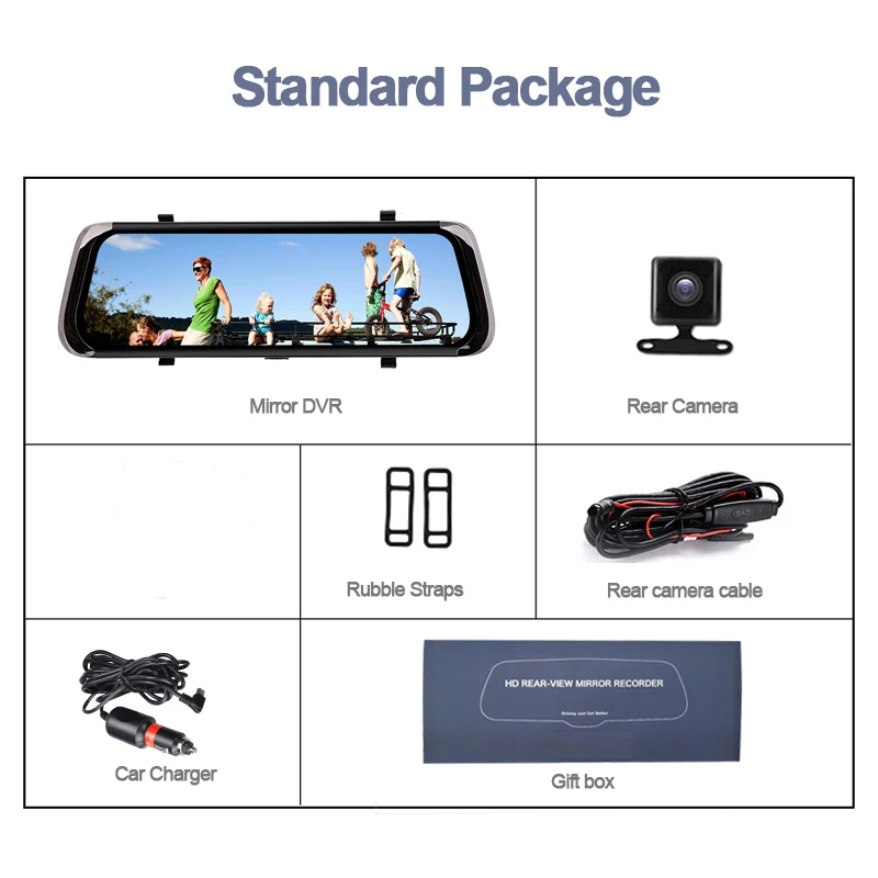 Full HD 1080 P 9 35 Дюймов Автомобильный dvr регистратор автомобиля зеркало заднего вида