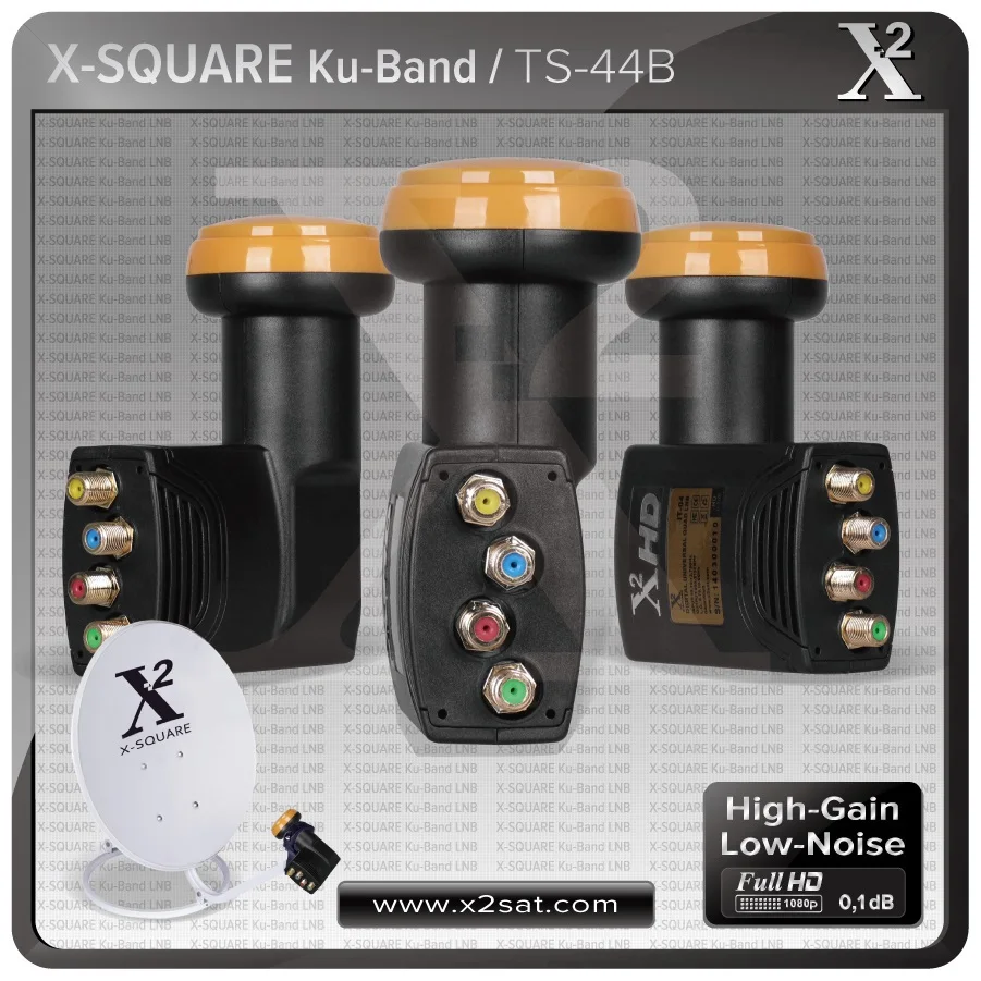 X2 Quad Universal LNB with 4 Output, Best Performanceuniversal quad
