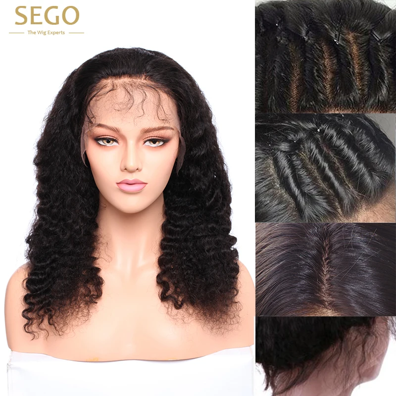 4*4 шелк база полный шнурок человеческих волос парики вьющиеся 100% бразильские парик длинные глубокая волна с ребенком волос свободной части