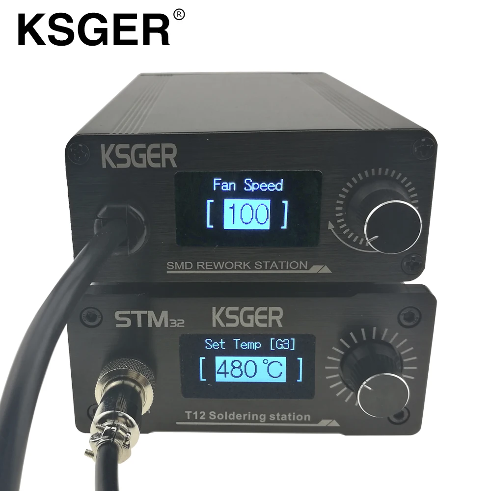 KSGER STM32 OLED T12 паяльная станция горячий воздушный пистолет паяльная станция Электрический паяльник T12-K паяльник