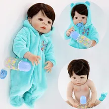 Real alive 55cm Reborn Baby Dolls boy full Silicone bebe Reborn Stuffed Doll Lifelike Newborn Baby 24'' Kids Playmates bjd lol 55cm full silicone bebe reborn baby girl princess dolls lifelike alive doll with pink dress for child bath shower bedtime toy