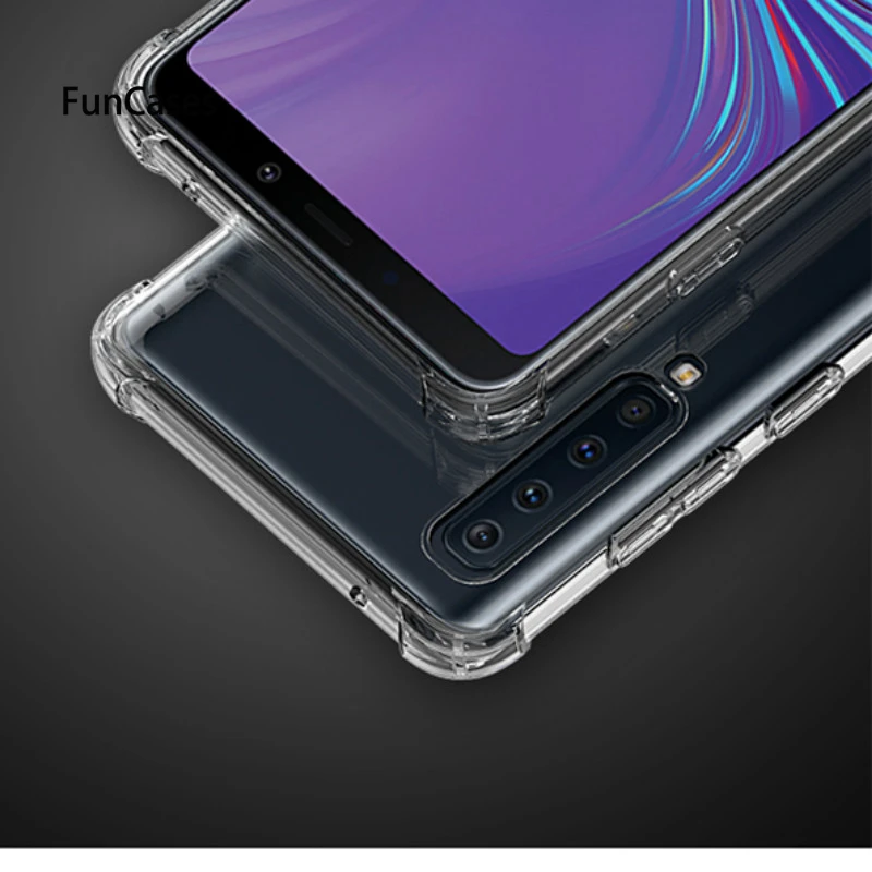 Прозрачные телефонные чехлы для samsung S10 Lite плюс A750 A7 2018 A9S A6S чехол мягкий Galaxy S8 S9 A8 A6