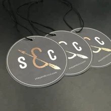 Пользовательский логотип с покрытием бумажная бирка для женщин бирка одежды