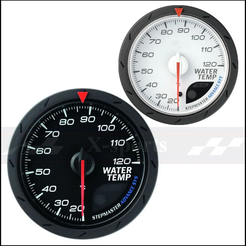 

Water Thermometer Universal Car Meter Instrument 2.5 Inch 60mm Water TEMP Temperature Gauge White Red Light Color