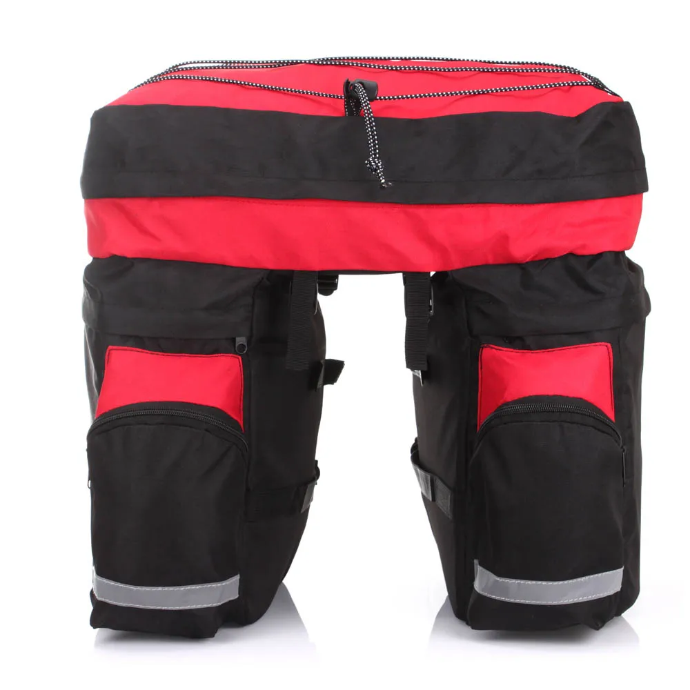 ROSWHEEL 60L Водонепроницаемая велосипедная сумка с двойными боковыми задними