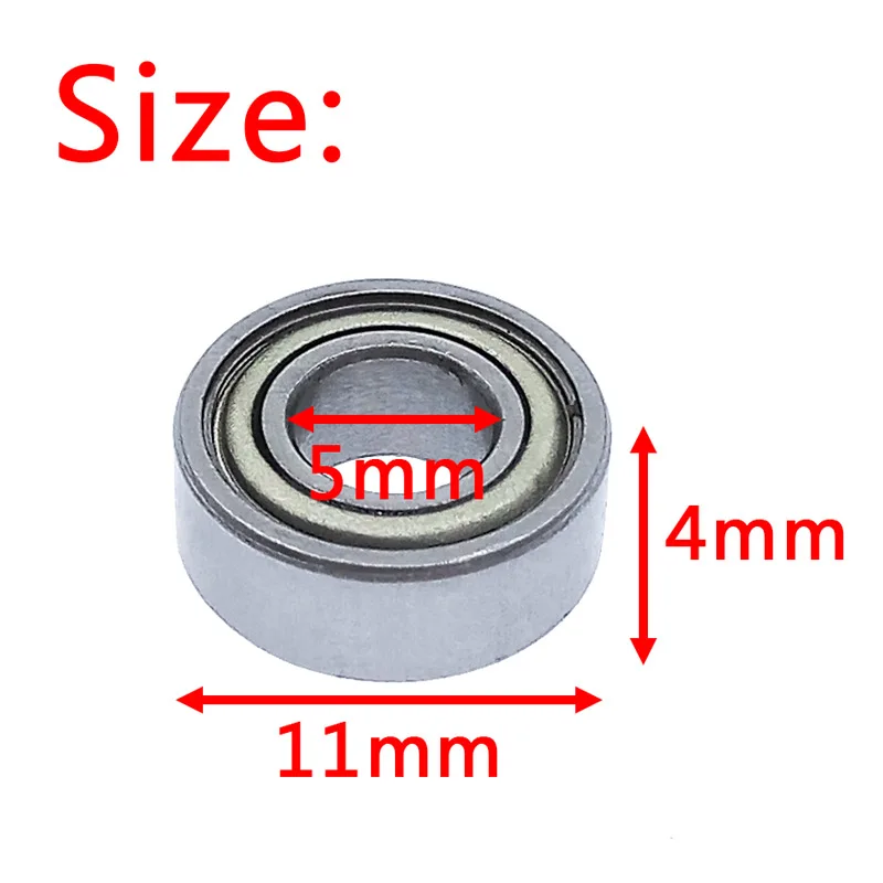 10 шт. Миниатюрный подшипник MR115 из углеродистой стали 5X11X4 мм глубокий шаровой подшипник для 3D-принтера Функциональные Механические Детали