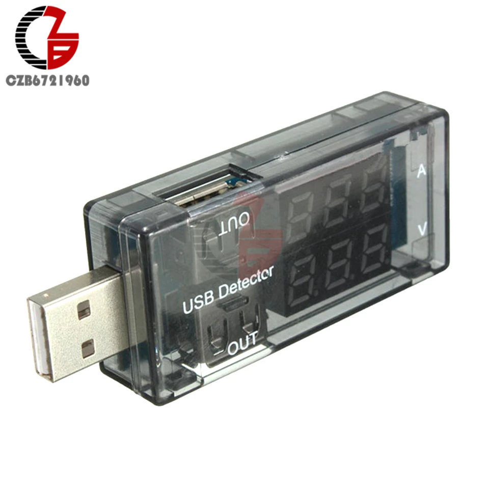 10 1 USB Testeur DC Voltmètre Numérique Amperimetro Amp Volt Ampèremètre Détecteur Batterie Externe Chargeur Indicateur Bricolage Batterie électrique