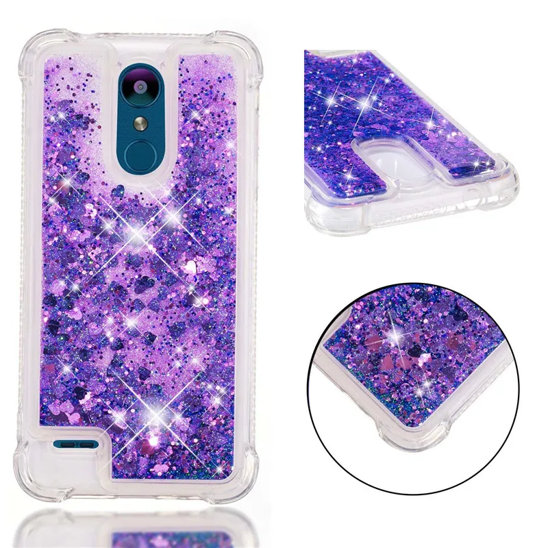Силиконовый чехол для LG K8 2018 5 0 дюйма прозрачный жидкостный динамика блестящий из