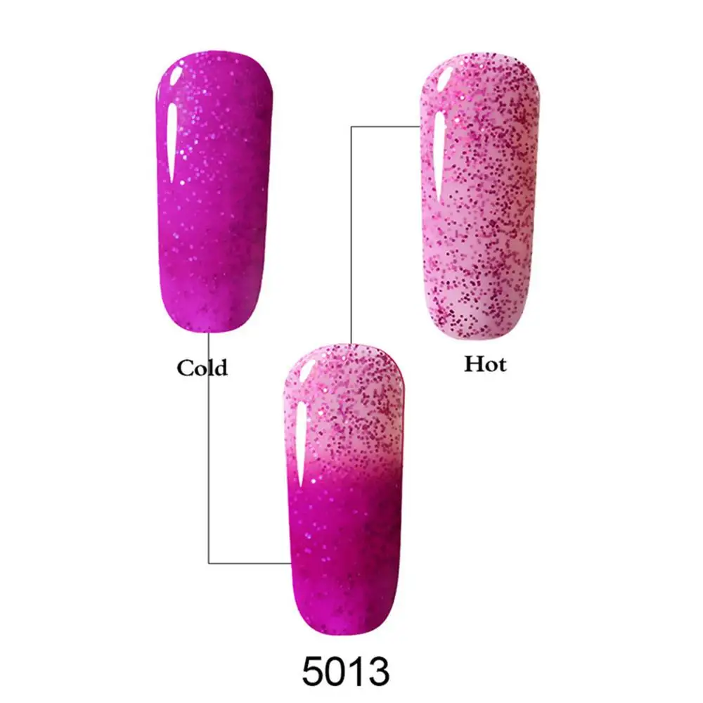 Тепла холодной Soak Off Gel Лаки Температура изменить ногтей гель для UV 7 мл Long Lasting лак