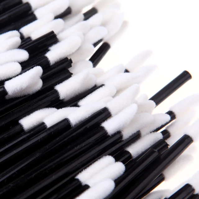 50 pièces pinceaux à lèvres jetables pinceaux à cils de maquillage extension de cils applicateur de mascara – Image 5