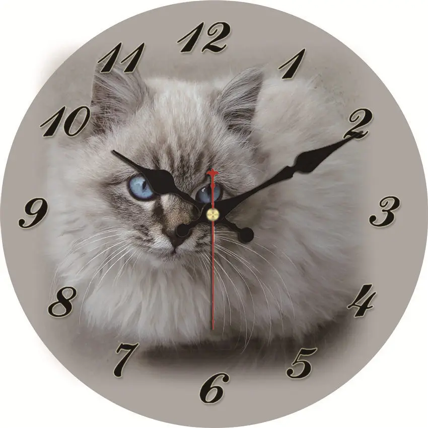 Wall Clock Silent 9.5 Inch Battery Operated Non Ticking Nautical Boy Round Decorative Running Horse Pattern Kitchen Wall Clock