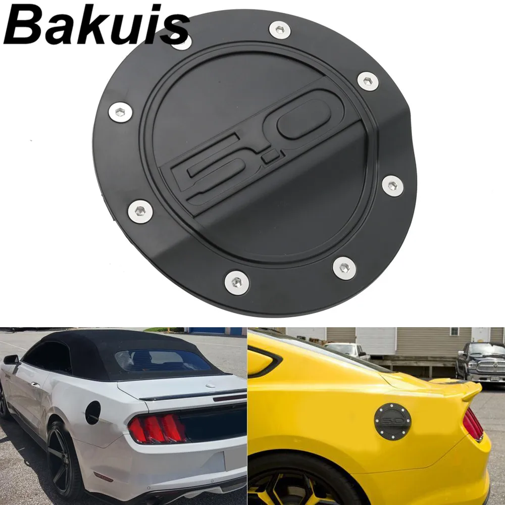 Car Fuel Gas Tank Cover Oil Box Decoration Cap Unpainted For Ford