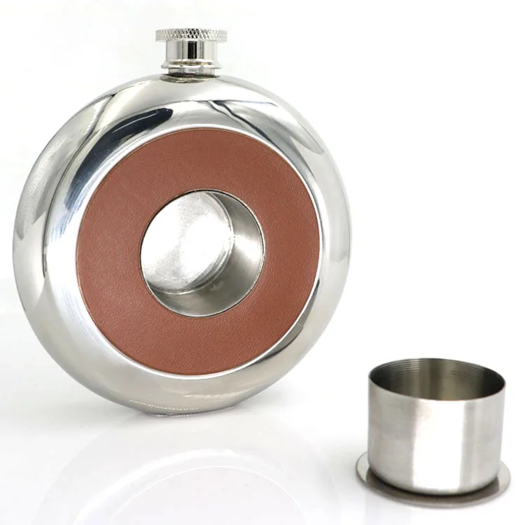 Hip Flask Shot Cups and Case 
